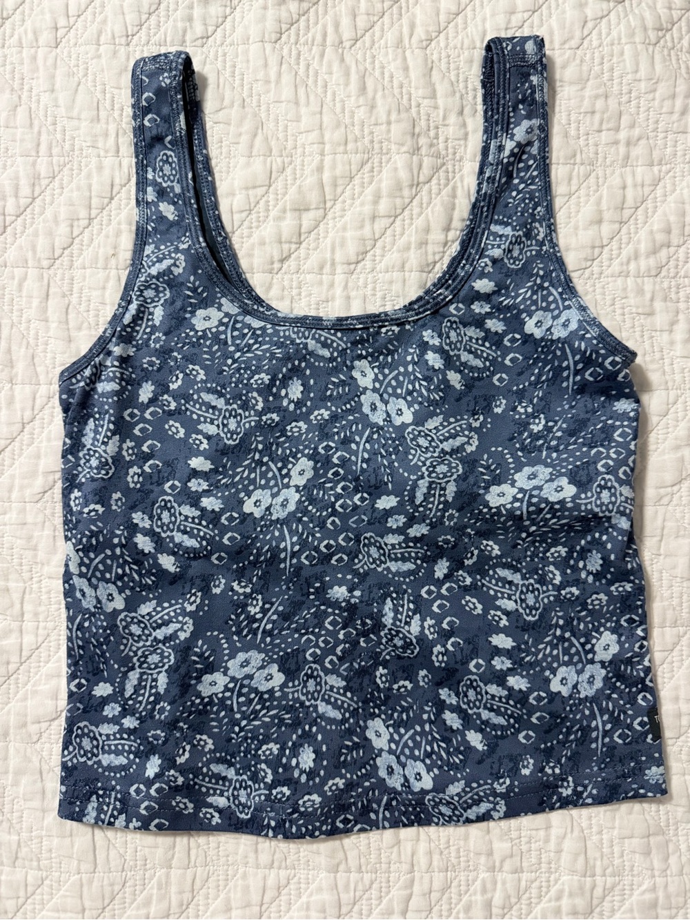 Toad & Co. Solstice Tank - XS - Blue Floral (Canal Print)